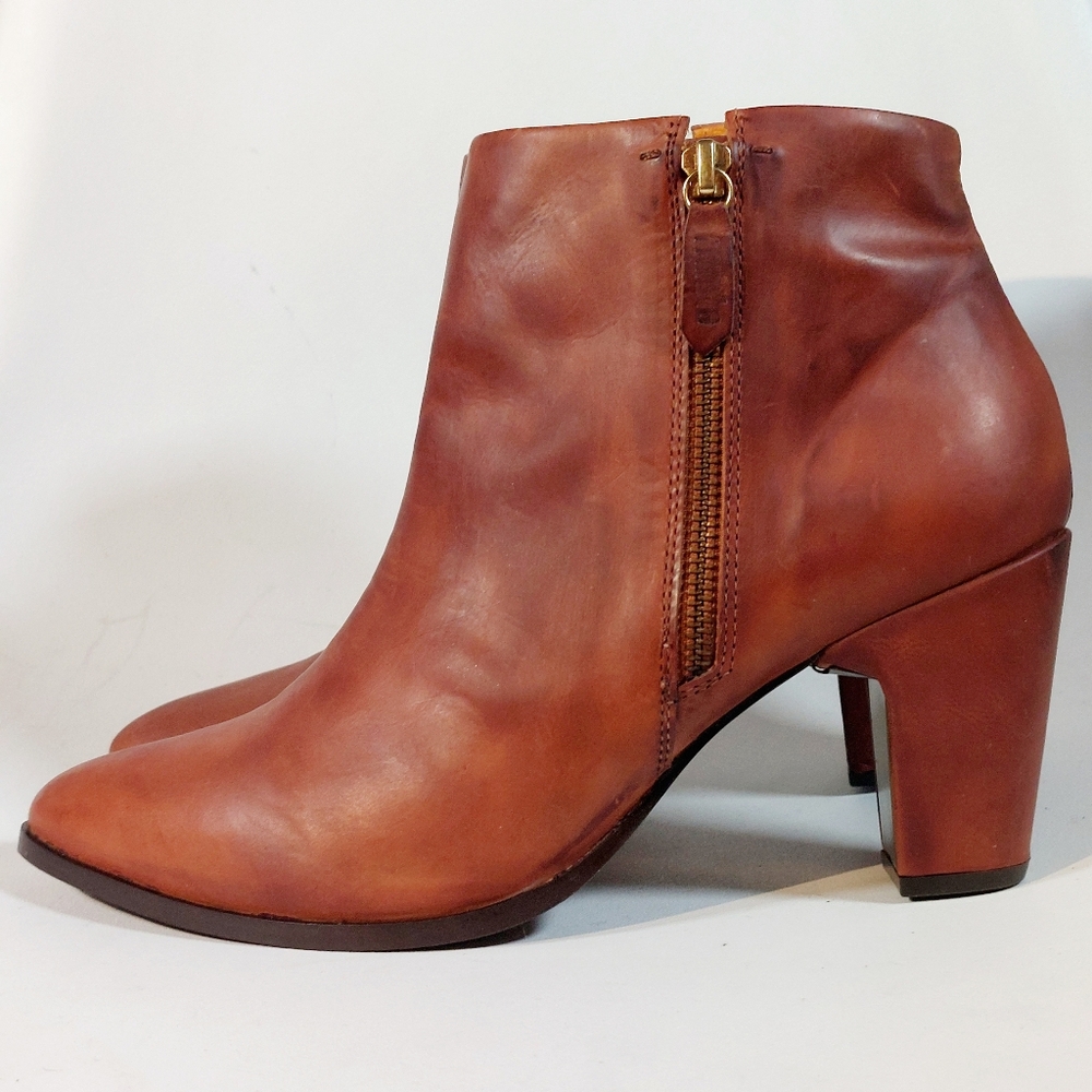 Miista cognac leather Val boots, EU41, EUC